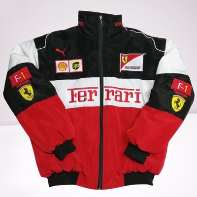 Vintage ferrari racing jacket best sale